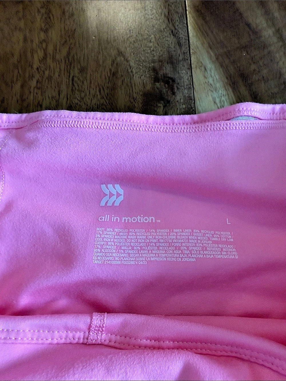 All in Motion Women's Woven High-Rise Pleated Skort Pink Large Like New - Picture 3 of 6